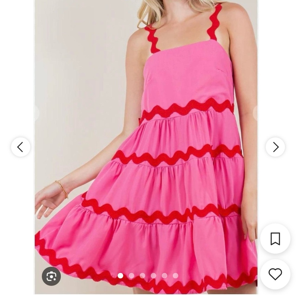 Maverick skies Pink and Red casual dress